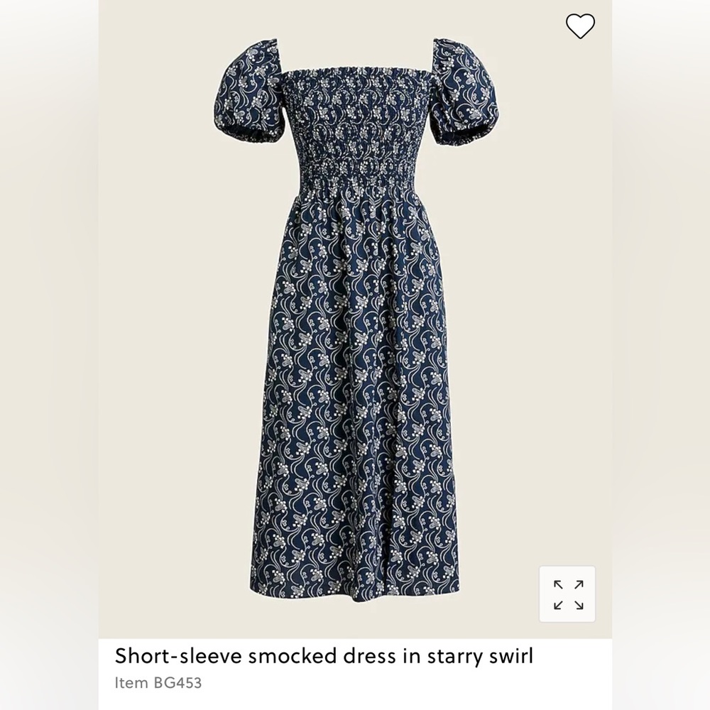 J. Crew Smocked Dress